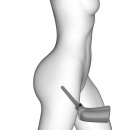 Irygator intymny Douche Mate z 6 dyszami 360°, zbiornik 350 ml, silikon medyczny, długość 22 cm, końcówka 11 cm - 5