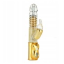 Wibrator króliczek Dorcel ORGASMIC RABBIT GOLD - rotacyjna główka, kulki wewnętrzne i stymulator łechtaczki, 25 cm - 2