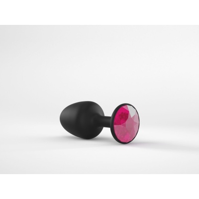 Korek analny Geisha Plug Ruby M z wewnętrzną kulką, długość 7,9 cm, średnica 3,2 cm - 1 2