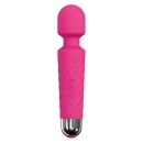 Wibrator wand Wanderful Magenta - silikonowy masażer wielokrotnego ładowania z 8 prędkościami i 10 trybami wibracji, 20 cm - 1