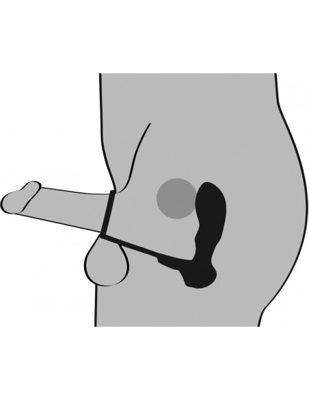 Black Velvets Double Ring & Pl - Kulki i korki analne wibrujące - 2