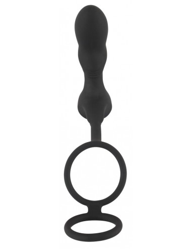 Black Velvets Double Ring & Pl - Kulki i korki analne wibrujące - 5