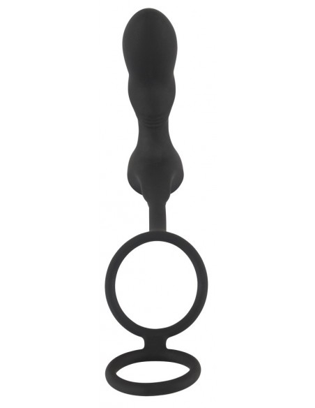 Black Velvets Double Ring & Pl - Kulki i korki analne wibrujące - 5