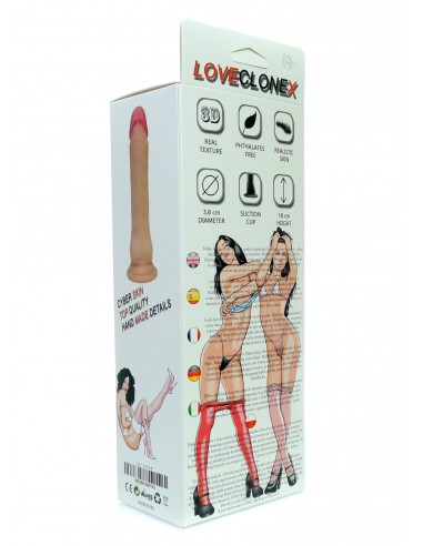 Dildo-KEKROPS-LOVECLONEX 7"-flexible - Dilda realistyczne - 6