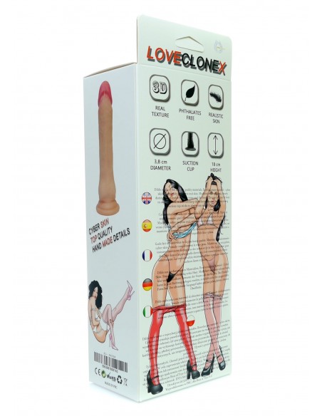 Dildo-KEKROPS-LOVECLONEX 7"-flexible - Dilda realistyczne - 6