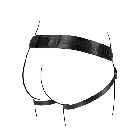 Uprząż Strap-On No-Parts Jordan - regulacja rzepami i klamrami, o-ring 3-6 cm, obwód bioder do 140 cm - 4