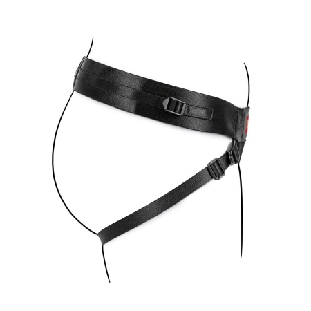 Uprząż Strap-On No-Parts Jordan - regulacja rzepami i klamrami, o-ring 3-6 cm, obwód bioder do 140 cm - 5