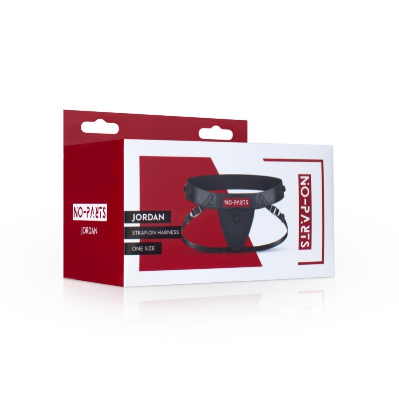 Uprząż Strap-On No-Parts Jordan - regulacja rzepami i klamrami, o-ring 3-6 cm, obwód bioder do 140 cm - 6