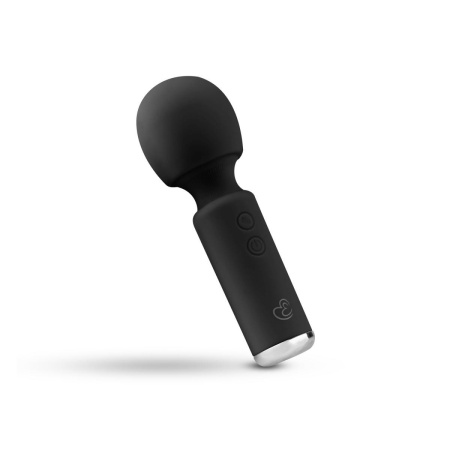 Wibrator Mini Vibe Wand - silikonowy masażer z elastyczną główką 12 cm (czarny) - 3