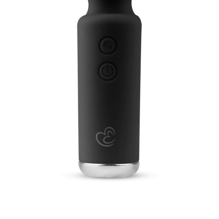 Wibrator Mini Vibe Wand - silikonowy masażer z elastyczną główką 12 cm (czarny) - 6