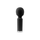 Wibrator Mini Vibe Wand - silikonowy masażer z elastyczną główką 12 cm (czarny) - 7