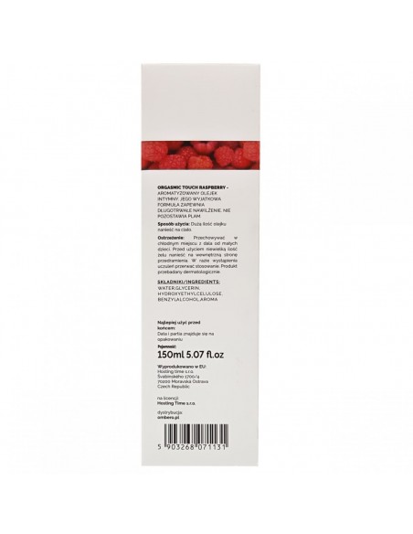 Orgasmic Touch Raspberry 150 ml - Olejki i żele do masażu - 5