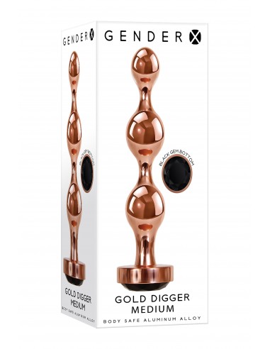 GENDER X GOLD DIGGER MEDIUM - Korki analne stalowe - 8