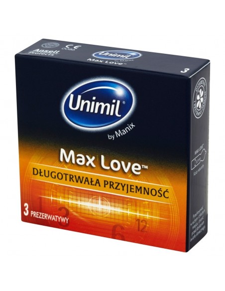 UNIMIL BOX 3 MAX LOVE - Prezerwatywy klasyczne - 1