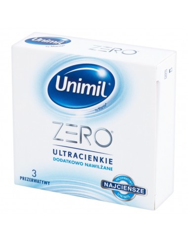 Unimil Zero BOX 3 - Prezerwatywy klasyczne - 1