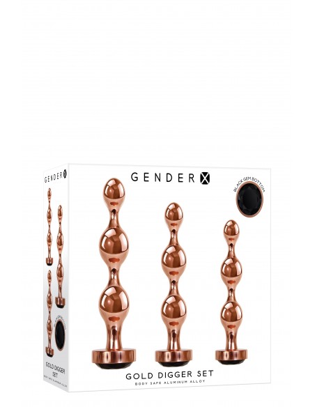 GENDER X GOLD DIGGER SET - Zestawy Korków Analnych - 8
