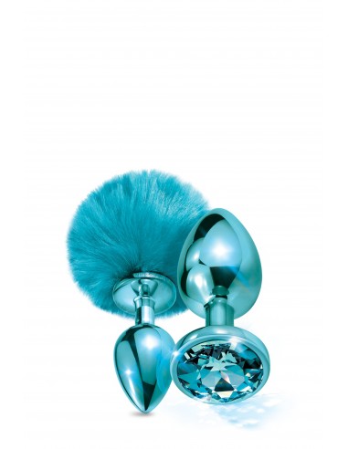 NIXIE METAL BUTT PLUG SET POM BLUE - Zestawy Korków Analnych - 1