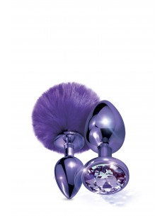 NIXIE METAL BUTT PLUG SET POM PURPLE - Zestawy Korków Analnych - 1