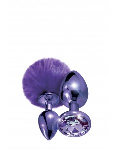 NIXIE METAL BUTT PLUG SET POM PURPLE - Zestawy Korków Analnych - 1 2