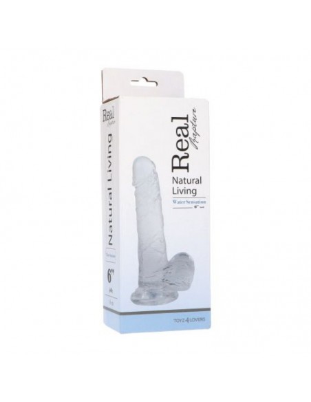 Dildo Clear Sensation Large - Dilda żelowe - 4