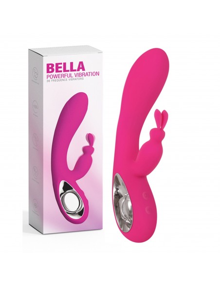 Wibrator Króliczek Bella,36 Funkcji, Usb Pink - Wibratory Króliczki - 3