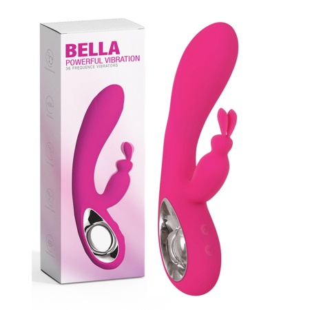 Wibrator Bella – wodoodporny, silikon medyczny, 36 funkcji, 20 × 4 cm - 3