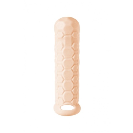 Nakładka na penisa Homme Long TPE 15,5 cm z pierścieniem mocującym - 3
