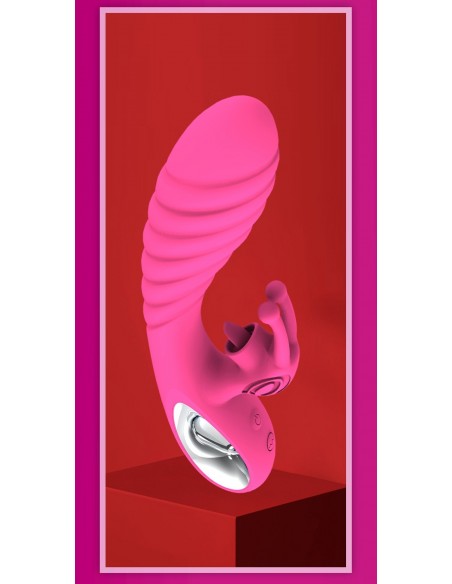 Wibrator Króliczek Vicky Usb -Pink - Wibratory Króliczki - 9