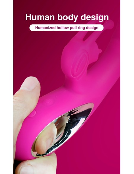 Wibrator Króliczek Vicky Usb -Pink - Wibratory Króliczki - 10