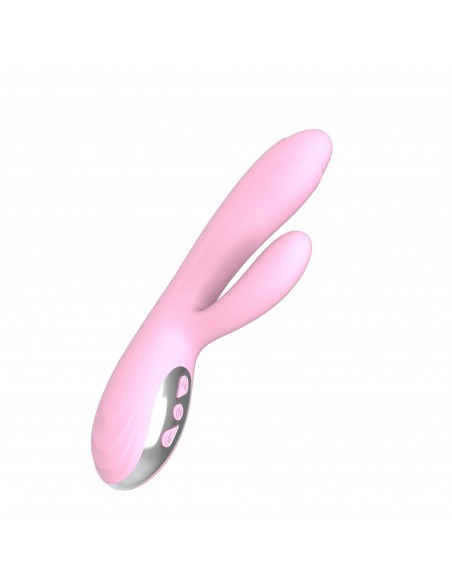 Wibrator Króliczek Joker Heating Double Vibrating Massage Stick -Pink - Wibratory Króliczki - 2