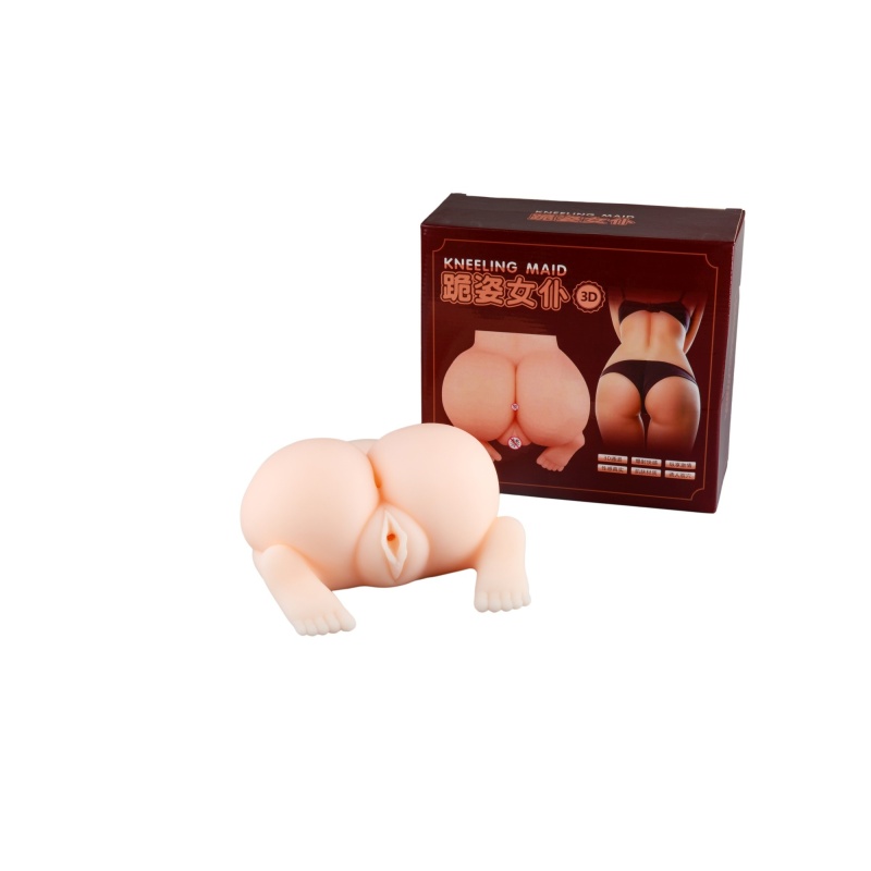 Masturbator Pussy & Ass 04 – dwukanałowy, manualny, realistyczny, 30 cm - 3