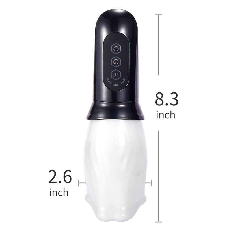 Masażer obrotowy Head Rotating - automatyczny masturbator dla mężczyzn, TPE, 4 tryby obrotu, 3 prędkości, zasilanie USB - 5