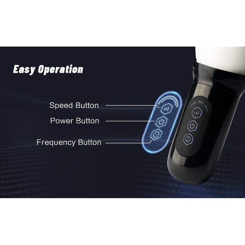 Masażer obrotowy Head Rotating - automatyczny masturbator dla mężczyzn, TPE, 4 tryby obrotu, 3 prędkości, zasilanie USB - 14