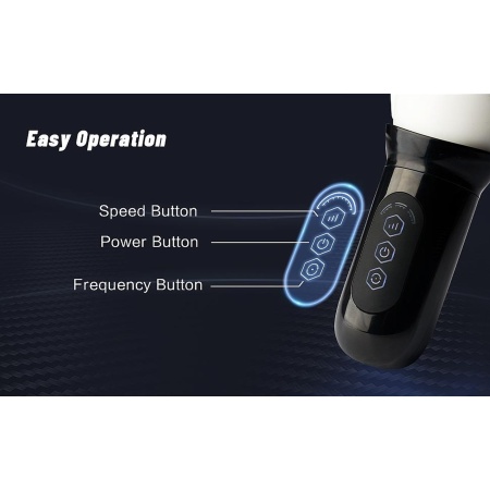 Masażer obrotowy Head Rotating - automatyczny masturbator dla mężczyzn, TPE, 4 tryby obrotu, 3 prędkości, zasilanie USB - 14