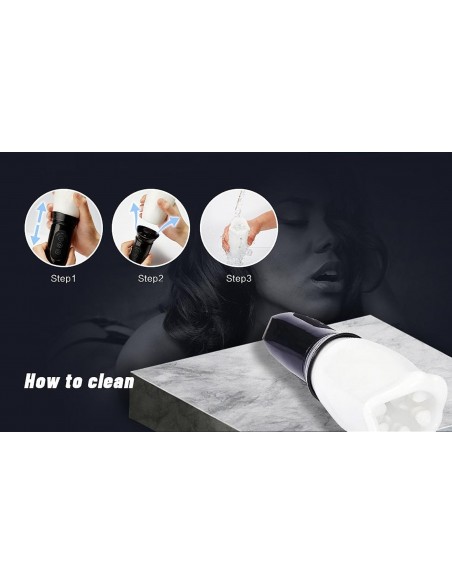 Head Rotating Stimulating Masturbator - Masturbatory i Sztuczne pochwy - 16