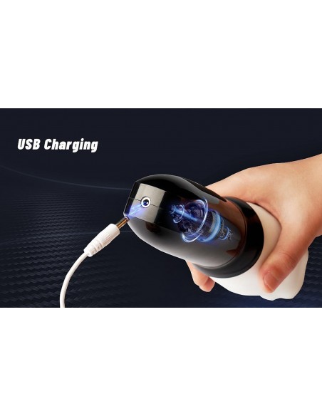 Head Rotating Stimulating Masturbator - Masturbatory i Sztuczne pochwy - 17