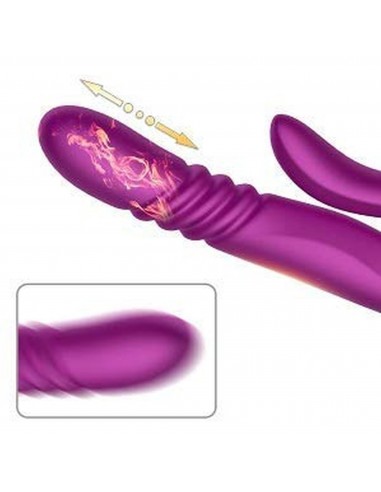 Deluxe Twirling Vibrating Thruster PURPLE - Wibratory Punktu G - 9