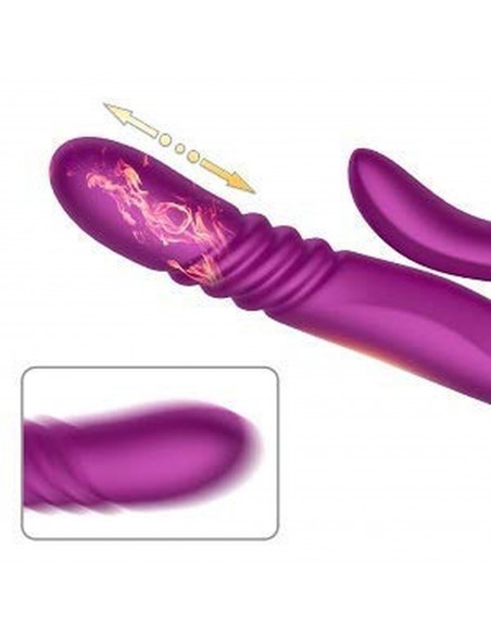 Deluxe Twirling Vibrating Thruster PURPLE - Wibratory Punktu G - 9