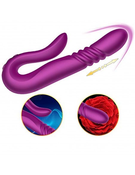 Deluxe Twirling Vibrating Thruster PURPLE - Wibratory Punktu G - 10