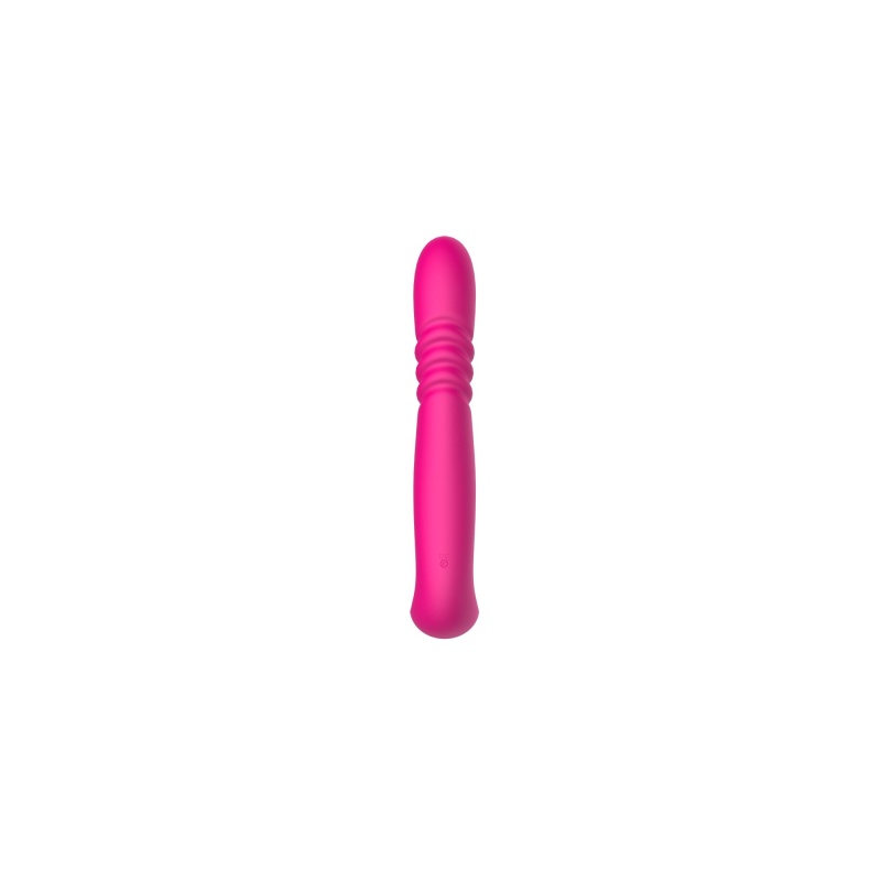 Wibrator-penetrator Deluxe Twirling Vibrating Thruster RED z rotującą główką, funkcją grzania i dwoma silnikami wibracyjnymi - 8
