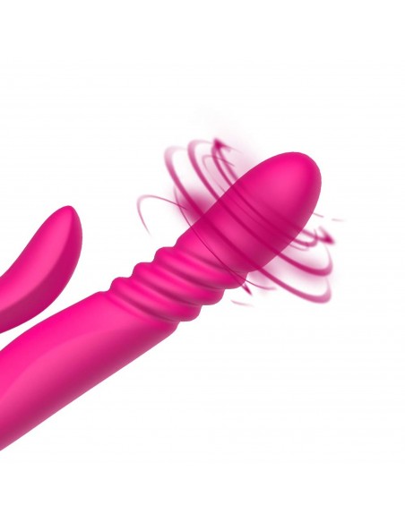 Deluxe Twirling Vibrating Thruster RED - Wibratory Punktu G - 10