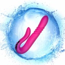 Wibrator-penetrator Deluxe Twirling Vibrating Thruster RED z rotującą główką, funkcją grzania i dwoma silnikami wibracyjnymi - 13
