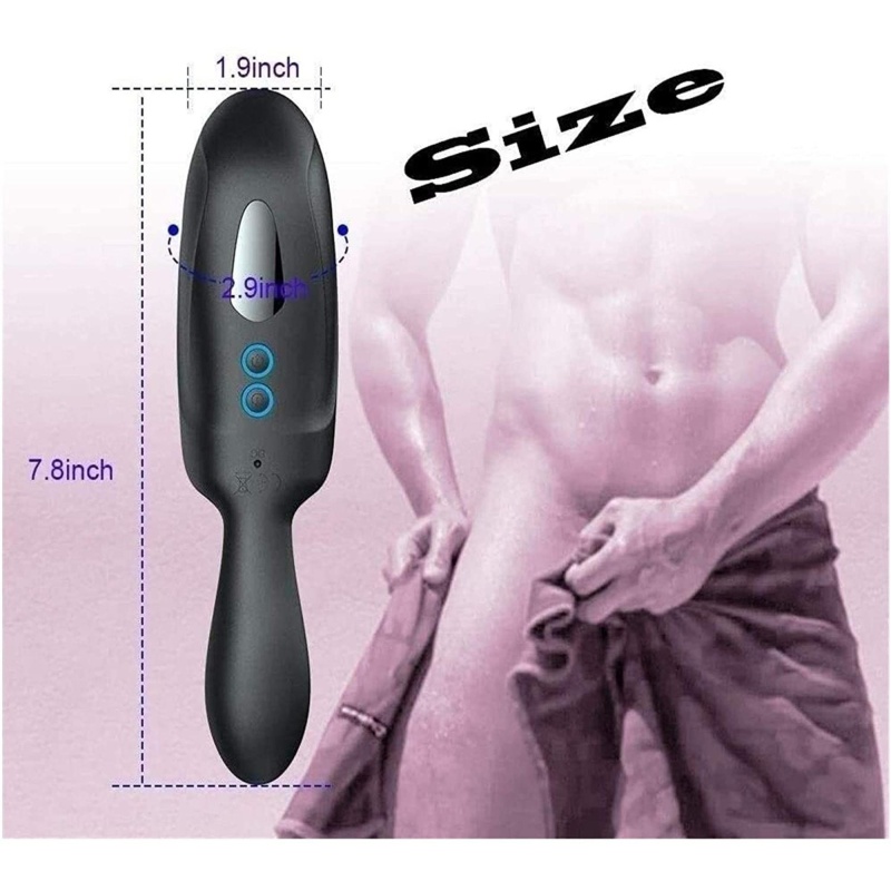 Masturbator dla mężczyzn Adjustable - regulowana intensywność wibracji i stymulacja żołędzi - 12