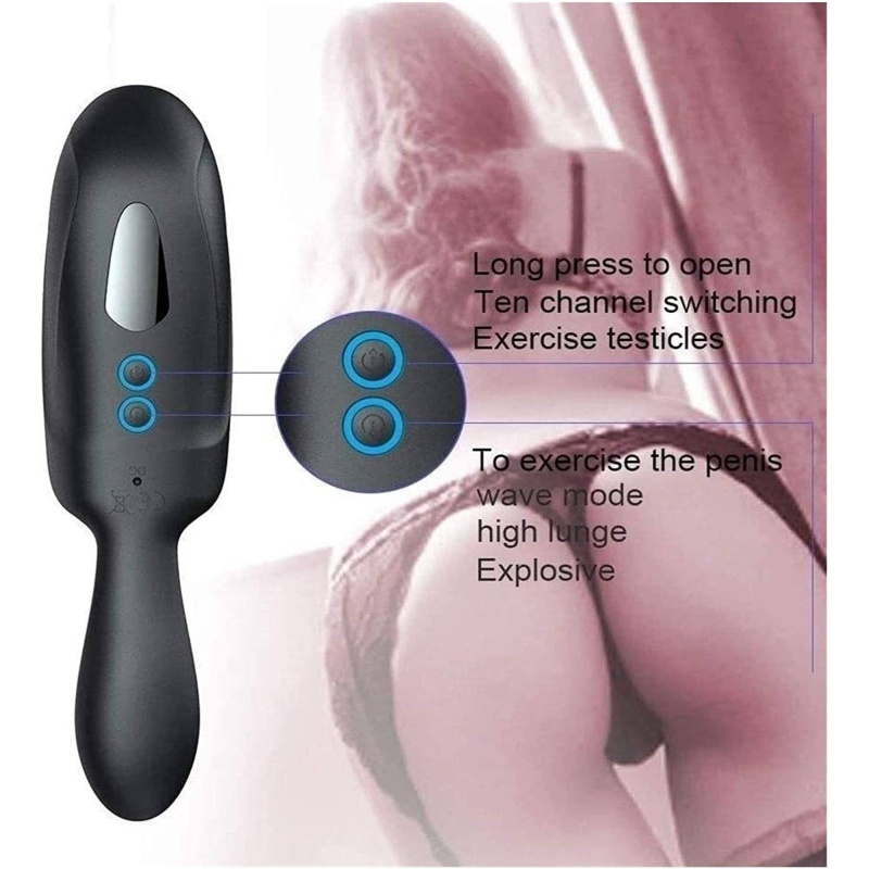 Masturbator dla mężczyzn Adjustable - regulowana intensywność wibracji i stymulacja żołędzi - 13