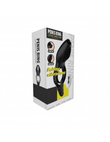 Remote Powerful Tognue Simulate Cock Ring - Pierścienie erekcyjne wibrujące - 21