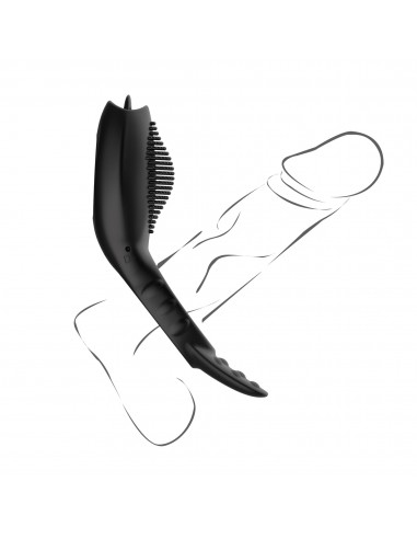 Remote Powerful Tognue Simulate Cock Ring - Pierścienie erekcyjne wibrujące - 23