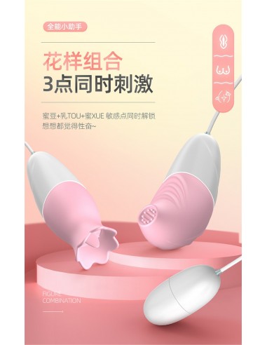 3 IN 1 Love eggs suits - Wibratory Jajeczka - 21