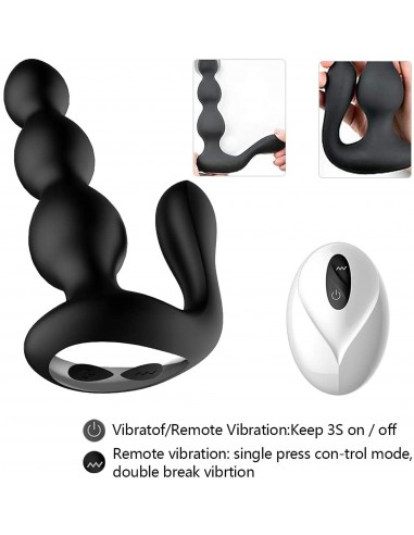 Remotesilicone Analbeads - Kulki i korki analne wibrujące - 8