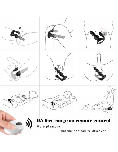 Remotesilicone Analbeads - Kulki i korki analne wibrujące - 13