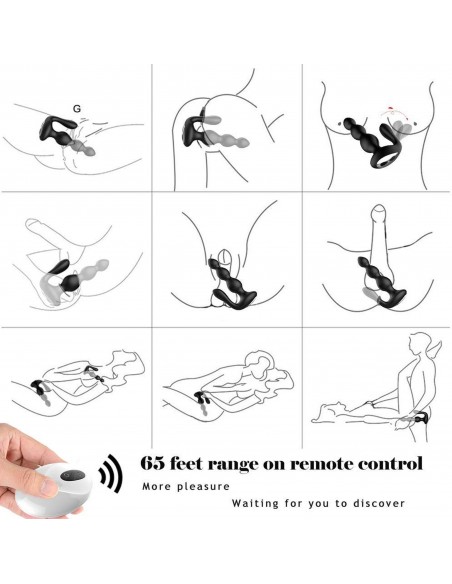 Remotesilicone Analbeads - Kulki i korki analne wibrujące - 13